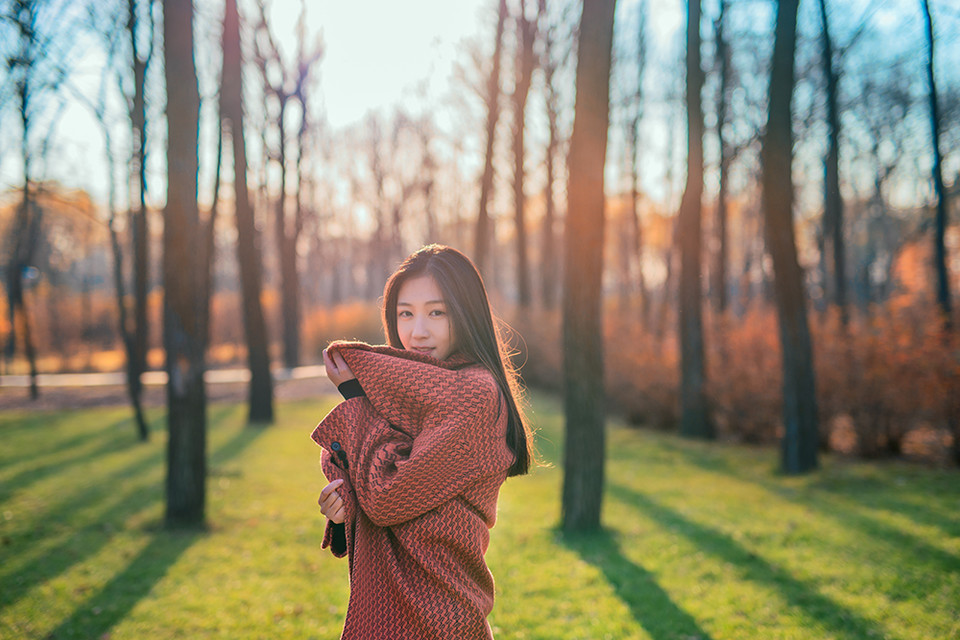 甜美女子冬日清纯写真